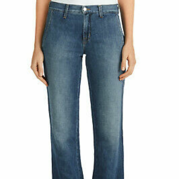 J Brand Glenn Westerly Montauk Linen Blend Extra Flare Bootcut jeans Brand NWT - Picture 6 of 6